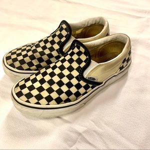 Vans Kids Checkerboard Classic Slip-On